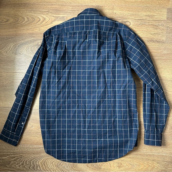 Michael Kors Men’s Checkered Button Down Shirt Size Medium - Picture 3 of 7